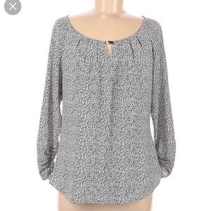 White House Black market long sleeve blouse, size small